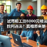试用期工资8000元被法院判违法?真相原来是这样! 试用期工资8000元被法院判违法?真相原来是这样!