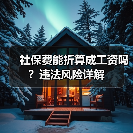 社保费能折算成工资吗?违法风险详解 社保费能折算成工资吗?违法风险详解