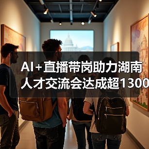 AI+直播带岗助力湖南人才交流会达成超1300就业意向 AI+直播带岗助力湖南人才交流会达成超1300就业意向