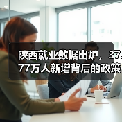 陕西就业数据出炉,37.77万人新增背后的政策揭秘 陕西就业数据出炉,37.77万人新增背后的政策揭秘