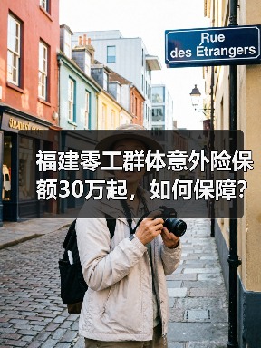福建零工群体意外险保额30万起,如何保障? 福建零工群体意外险保额30万起,如何保障?