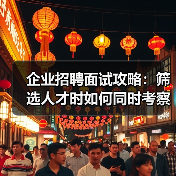 企业招聘面试攻略：筛选人才时如何同时考察能力与稳定性