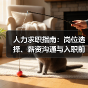 人力求职指南：岗位选择、薪资沟通与入职前确认事项
