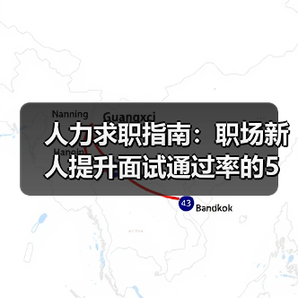 人力求职指南：职场新人提升面试通过率的5个实用方法