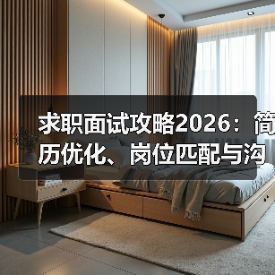 求职面试攻略2026:简历优化、岗位匹配与沟通技巧 求职面试攻略2026:简历优化、岗位匹配与沟通技巧